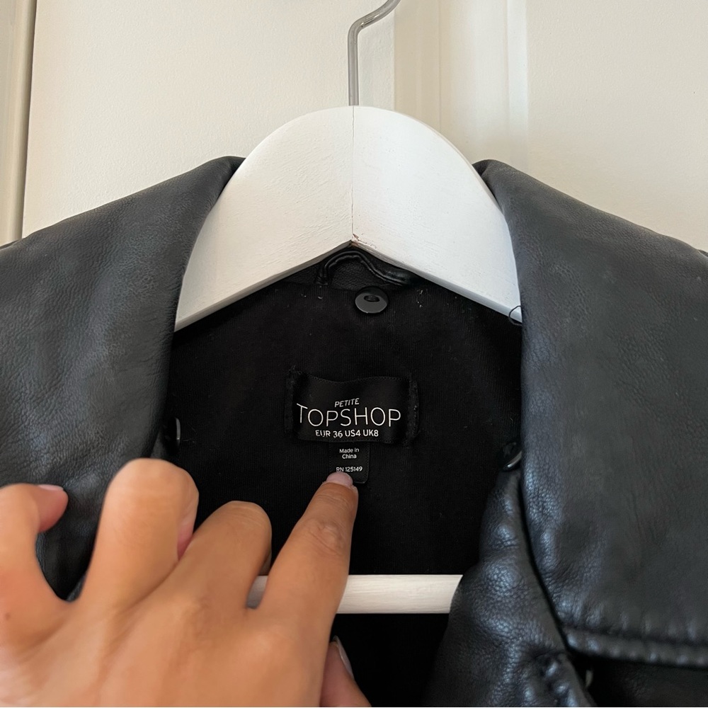 TopShop Leather Jacket - Picture 3 of 4